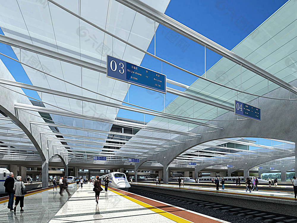 火車站效果圖 火車站效果圖